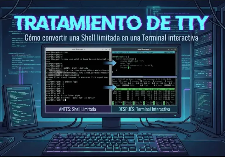 Tratamiento de TTY: Cómo convertir una Shell limitada en una Terminal interactiva